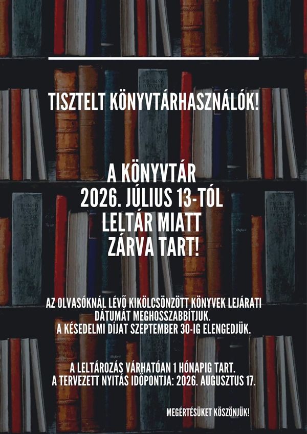 konyvtar_zarvatartas_20260713_plakat_ck
